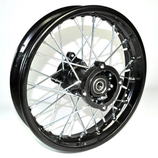 Roue Arrière 3.00-12 Pour Dirt Bike - Jante 1.85x12 Avec Pneu Et Disque Frein