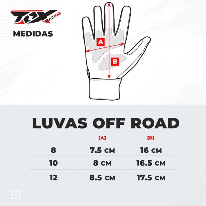 Luvas MXK3B - Tox racing (Criança)