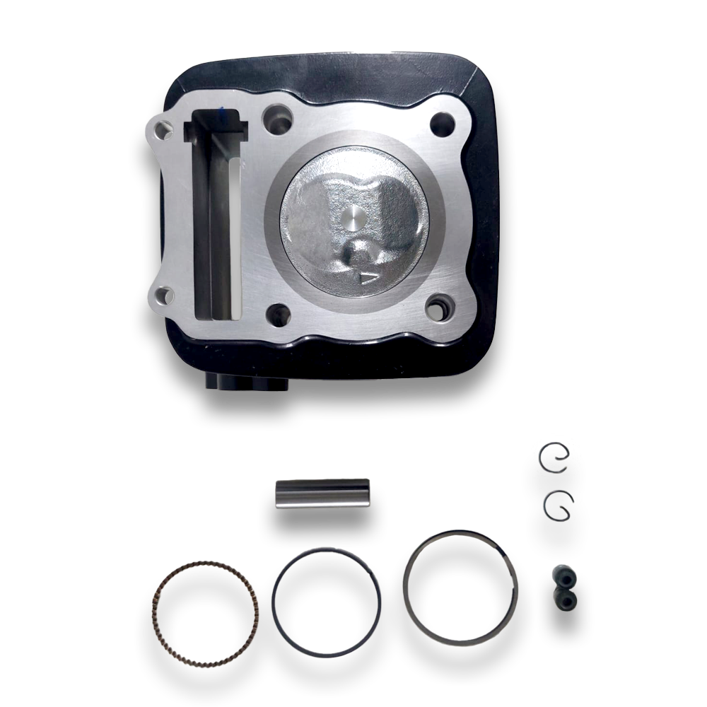 Kit - Cilindro (125cc / 57mm cav 14mm) + piston (alta-compressao), GN/GS125