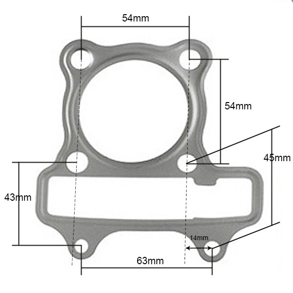 Cabeça de motor (simples) (alt.73mm), GENERIC/KEEWAY 125, 153QMI