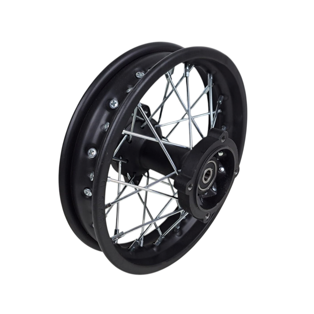 Jante traseira 1.60x10 (eixo 12) (cubo preto) - Tox (Racer x2 49) / mini moto