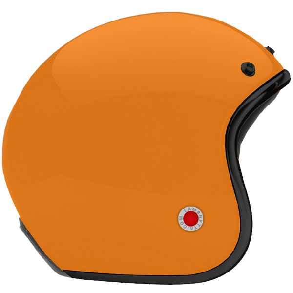 Capacete Aberto em Carbono (Laranja) / LAMBRETTA