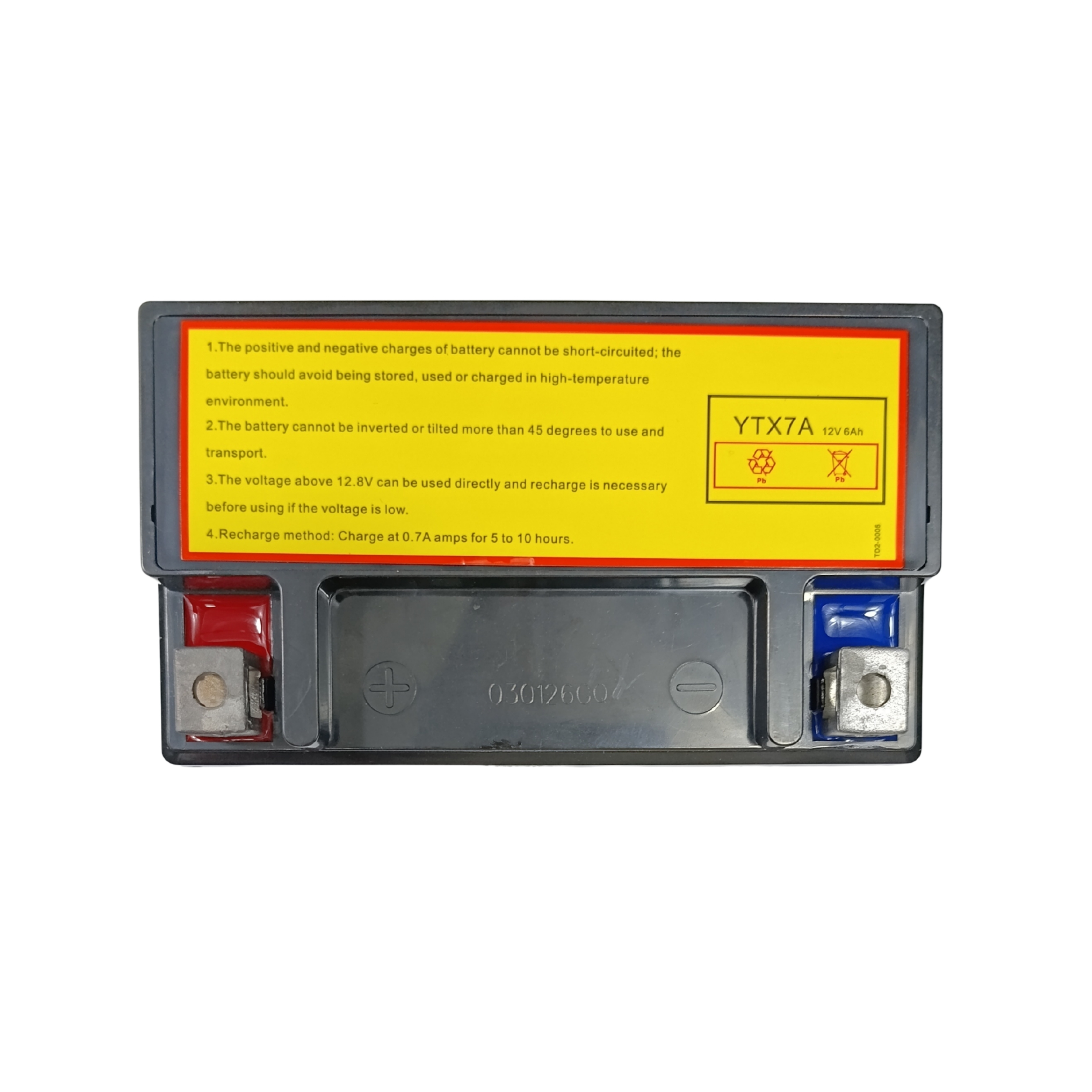Bateria 12V 6Ah (YTX7A) - Mytos (EVO 50 / 125)