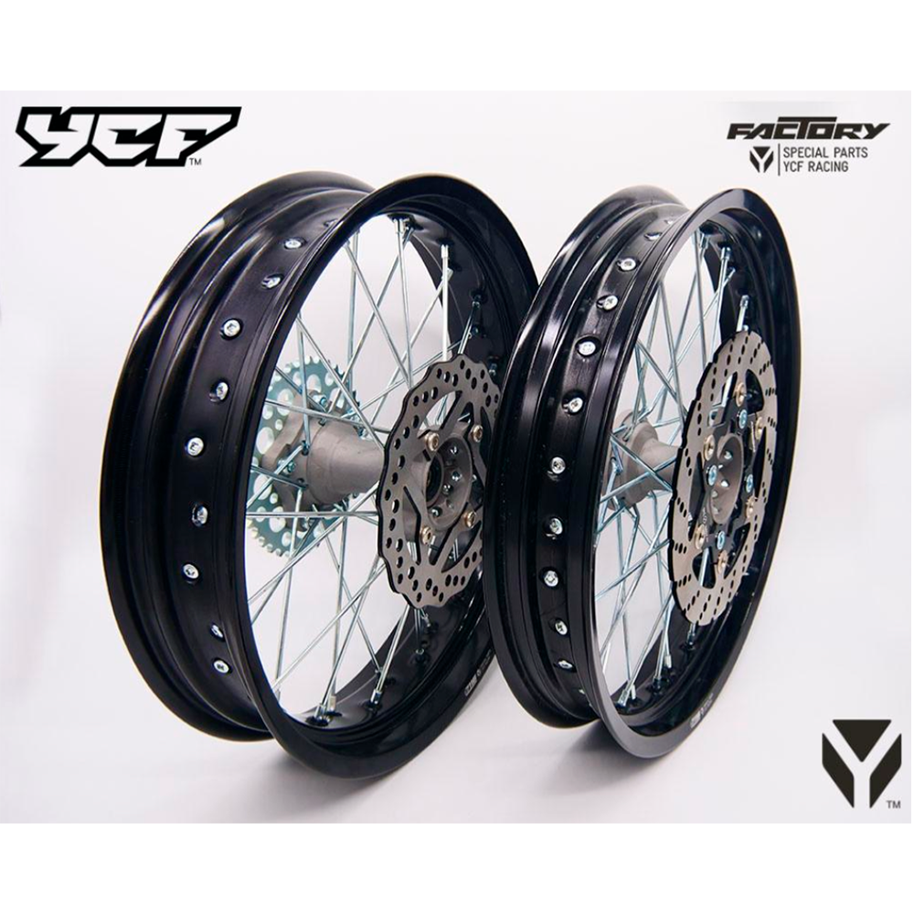 Kit Jantes 17&quot; SM (Frente: 2.50x17, Tras:3.50x17) - YCF (Bigy)