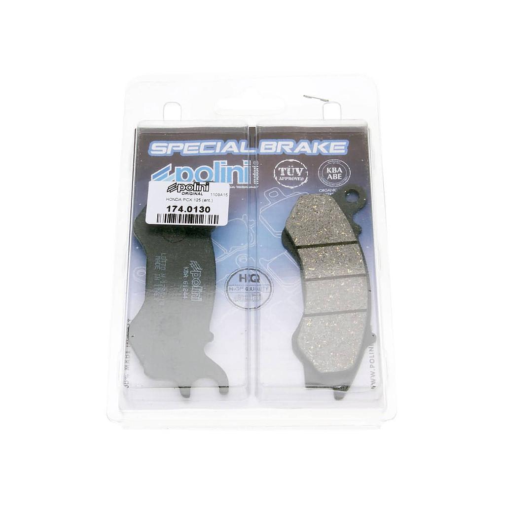 Pastilhas de Travao Polini (organicas) for Honda PCX 125 (10-), NSC, Vision, Peugeot
