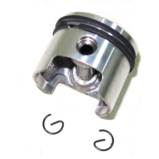 Piston (44mm / cav: 10mm) + segmentos, Moto-serra / Trotinete / minimoto 49cc (aftermarket)