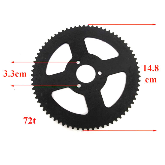 Cremalheira 72T / 25H (Passo Fino), C: Ø26mm / FF: 33mm Tox (Raptor-4 QD03) / mini-ATV 49