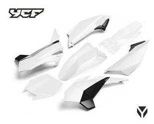 Kit - Carenagem (Completa) (Branco), PILOT/FACTORY &gt;2016 YCF / Pitbike