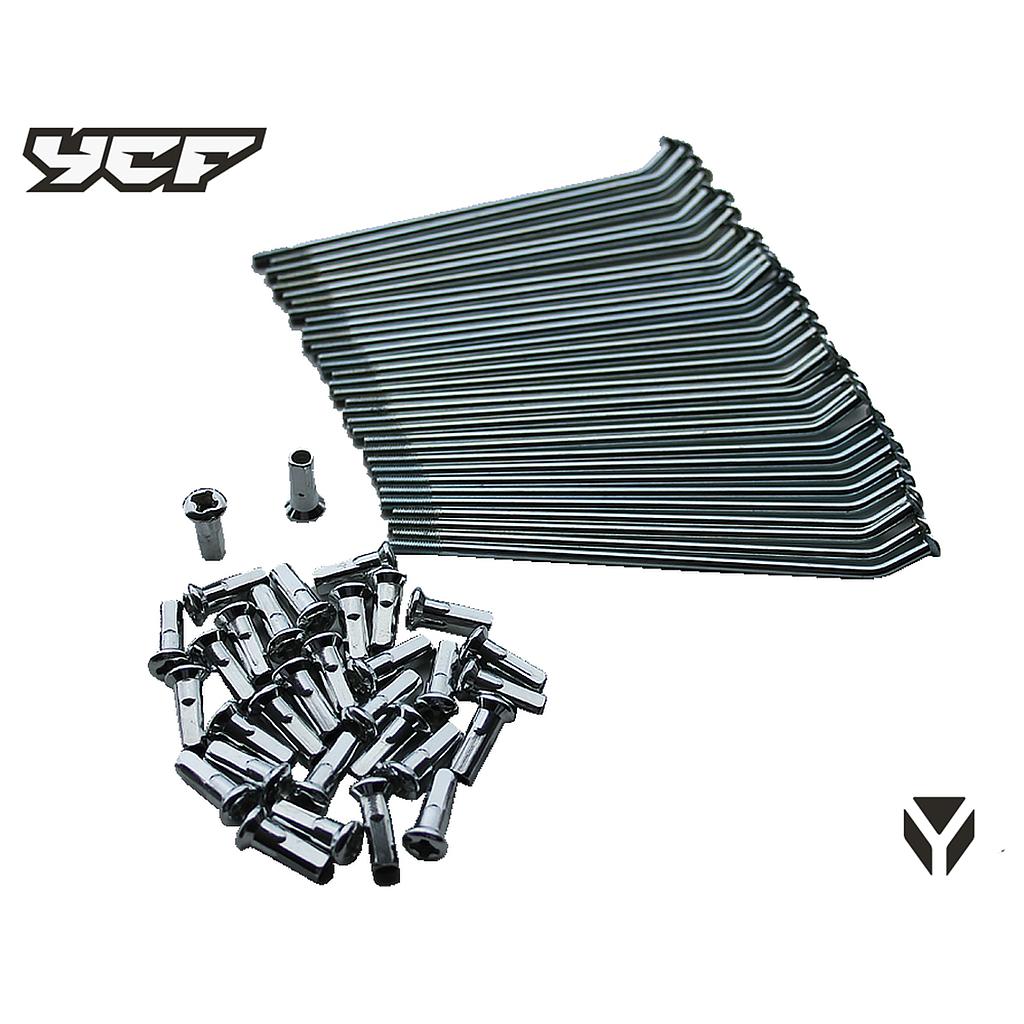 Raios reforçados 12' (122MM X8 + 125MM X8 + 128MM X16) 10K - YCF (Lite 125 / Start 125 / Pilot 125/150) / Pitbike