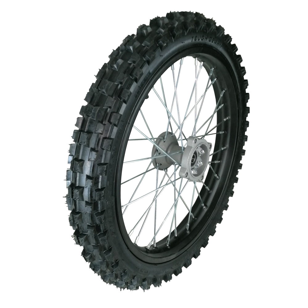 Roda Traseira Completa + pneu (80/100-12) - Tox (Volcano 110/125)