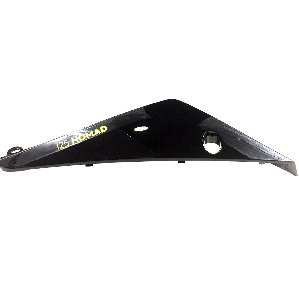 Carenagem, lado da retaguarda, esquerdo preto - Motron Nomad