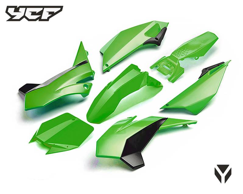 Kit - Carenagem Completa (VERDE), YCF / PITBIKE / PILOT/SP &gt;2016