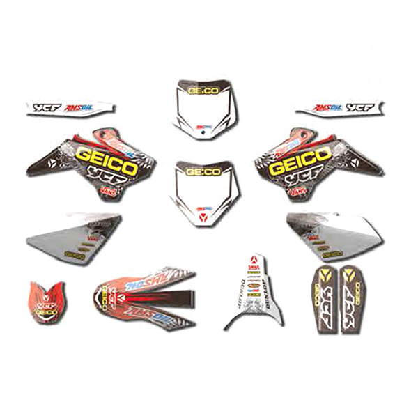 Kit de Autocolantes, Geico YCF (Start 2008-2018/ Pilot 2013-2015/ Factory 2012-2015) Pitbike