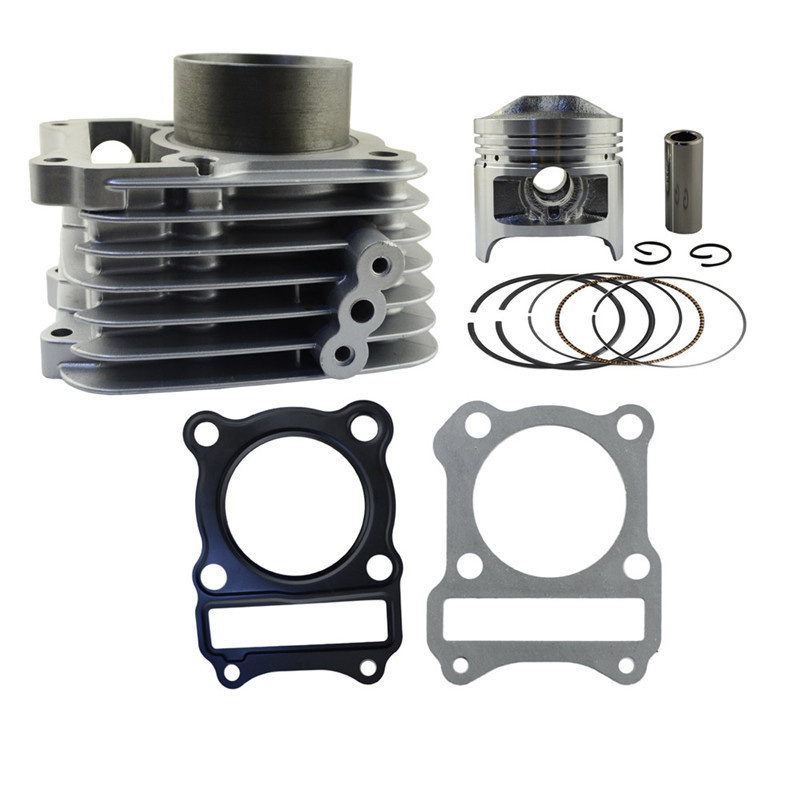 Kit - Cilindro (125cc / 57mm cav 14mm) + piston (alta-compressao), GN/GS125