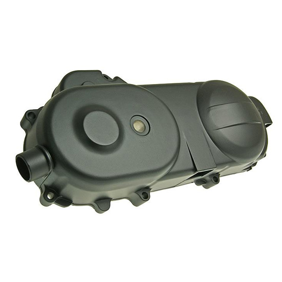 Tampa do Carter ESQ (do variador), (400mm / roda 10&quot; / correia 669), GY6 50, 139QMB - Neco (Azzuro GP 50)