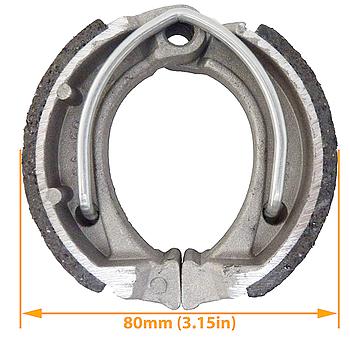 Cintas/Maxilas travao (mola unica) 80x20mm, ATV 90/110 