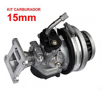 Kit power - carburador 15mm (incl. Filtro + Falange), minimoto 47cc-49cc
