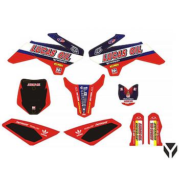 KIT - Autocolantes 50 TLD, LUCAS OIL  - YCF (2017) / Pitbike