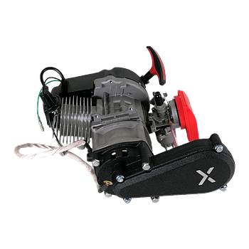Motor de caixa desmultiplicada T8F (13T) + arranque Eletrico (completo) - Tox (QD03K E-Start) / minimoto / ATV 49