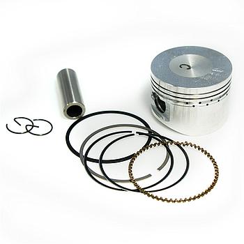 Piston (52.4mm / 15mm) + segmentos (SEM "RASGO"/SEde p/ valvulas), GY6 125, 152QMI (Cab. 60mm) / Neco (Azzuro 125 / Borsalino 125)