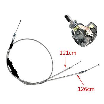 Cabo de acelerador (duplo)  para carburador PZ30 c/ Powerjet