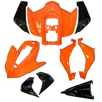Carenagem laranja completa - Speedbird / Speedy 125