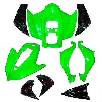 Carenagem verde completa - Speedbird / Speedy 125