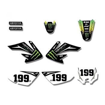 Kit - Autocolantes (Monster), tipo CRF70, Pitbike 