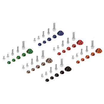 Kit Parafusos + anilhas CNC p/ Deposito e Plasticos (2xM5 / 2xM6 / 1xM8), YCF